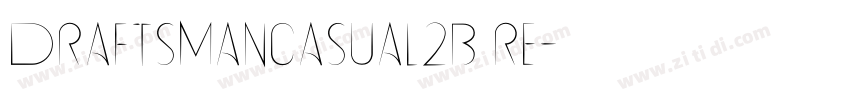 DraftsmanCasual2B Re字体转换